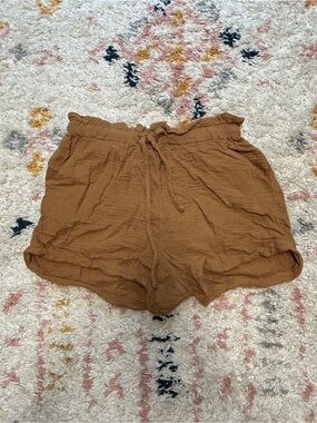 Thread & Supply Rust brown soft shorts